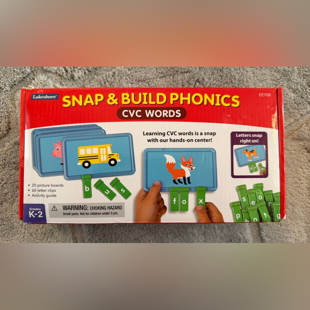 Lakeshore Learning SNAP & BUILD PHONICS CVC Words Teacher Resources (K-2)
